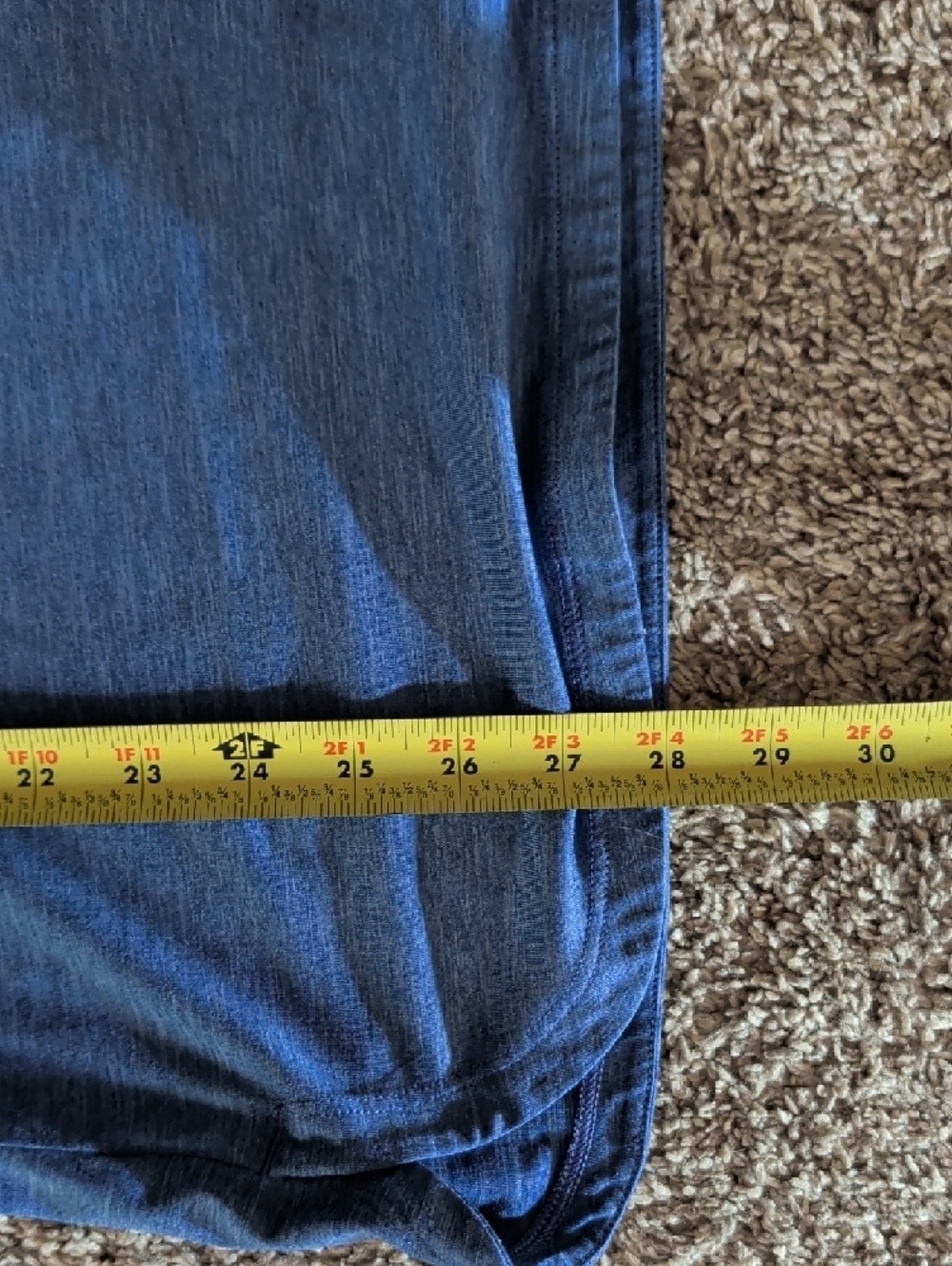 Tuff Athletics Blue Short-Sleeve Crisscross Back Tee - Picture 7 of 9